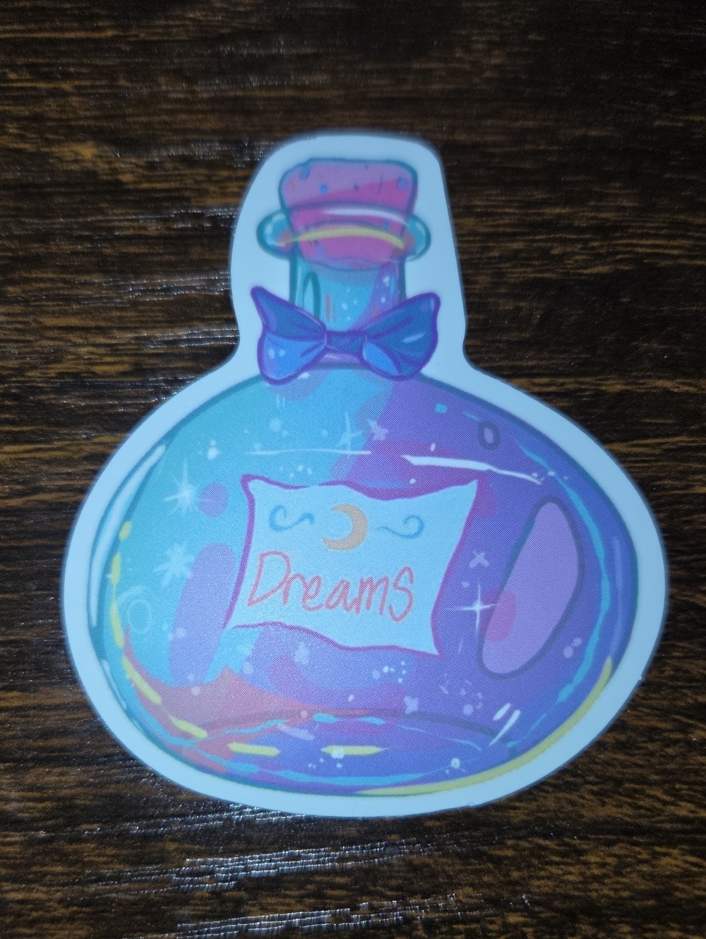Dreams Potion Sticker - Purple Blue Magical Kids Toy Decal